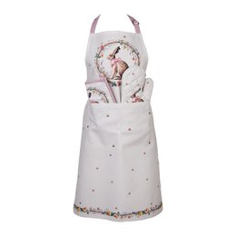 Ofenhandschuh 18x30 cm Beige Baumwolle