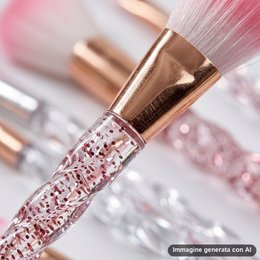 Make-up-Pinsel-Set – 5-teiliges Set mit Glitzergriffen