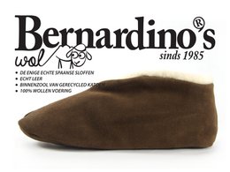 Spansk hjemmesko mokka WOOL 36 - 48