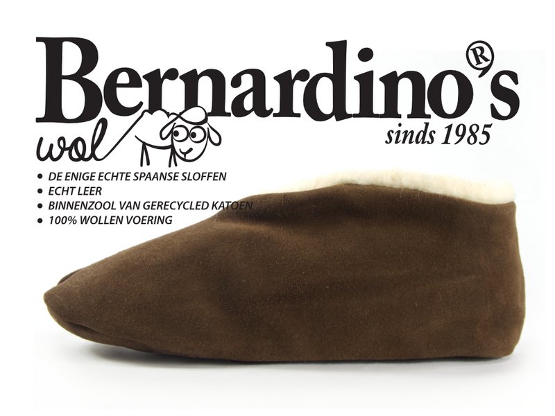 Pantofola spagnola moka LANA 36 - 48