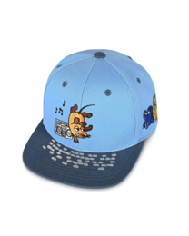 koaa – Maus, Elefant & Ente “Boombox” – Snapback blauw/grijs