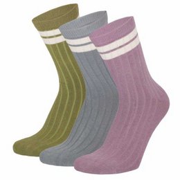iN ControL 3pack de chaussettes RIB à rayures