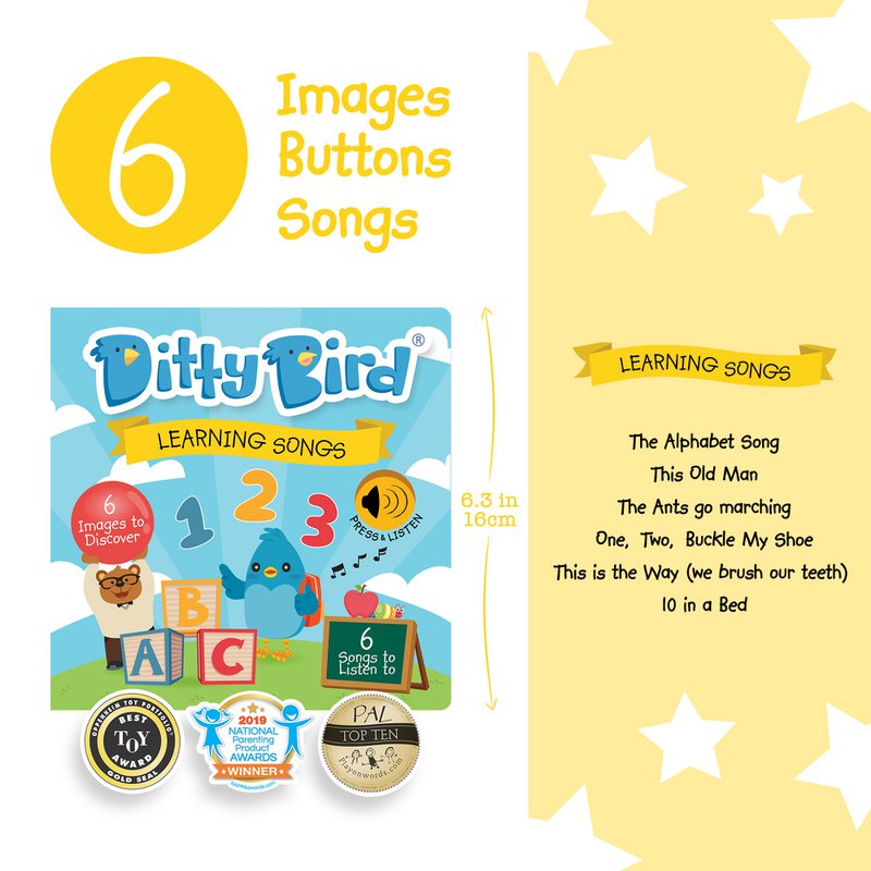 Ditty Bird Baby Sound Book: Canciones de aprendizaje