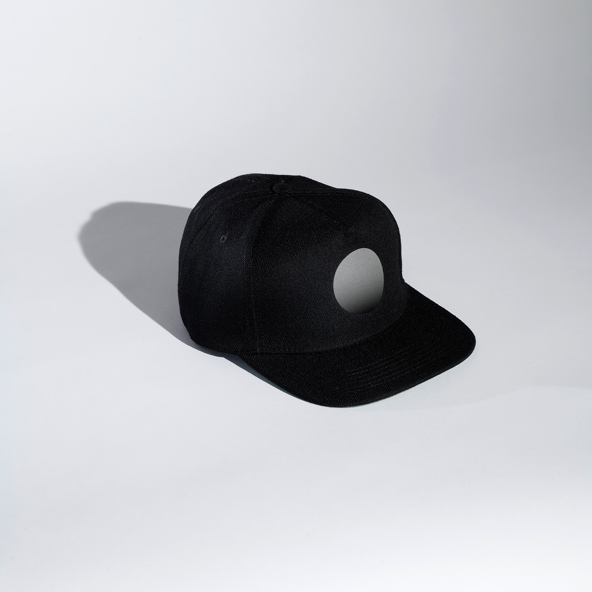 reflective black cap fade