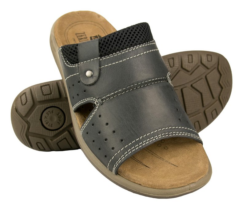 Sandales BLEND en cuir naturel