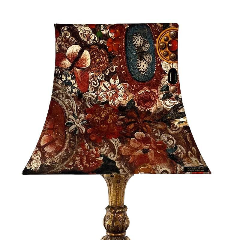 PAGODA LAMPSHADE WITHOUT FRINGE ALL OVER PRAYER
