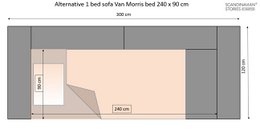 Van Morris 4-seater Sofa, Beige Chenille, removable & washable covers