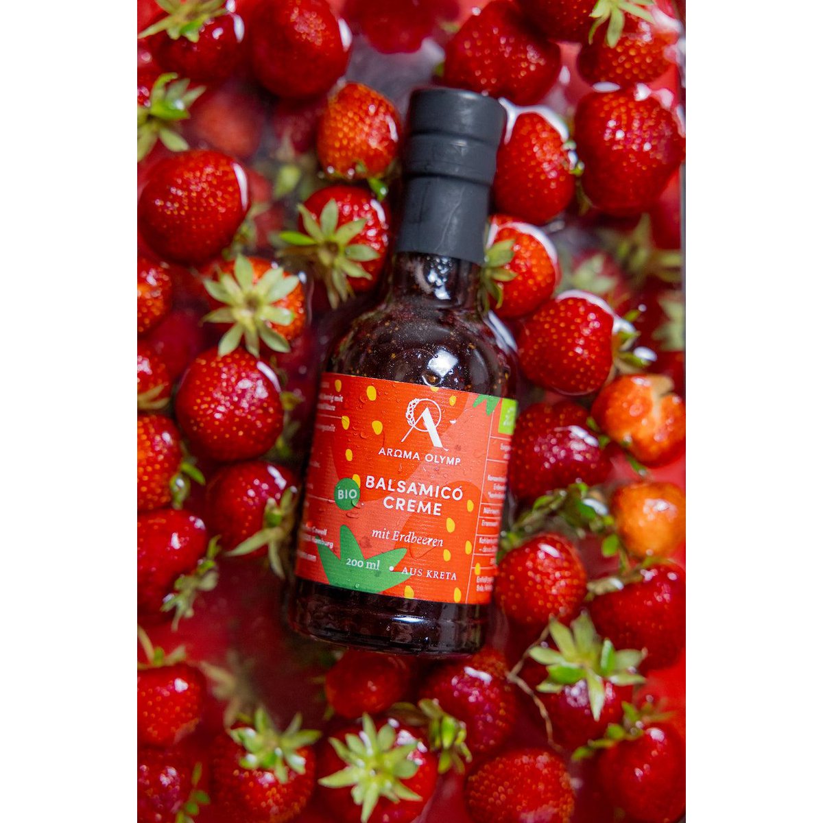 Bio Balsamic Cream met aardbeien
