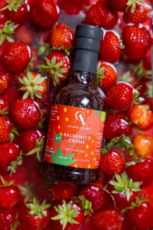 Bio Balsamic Cream met aardbeien