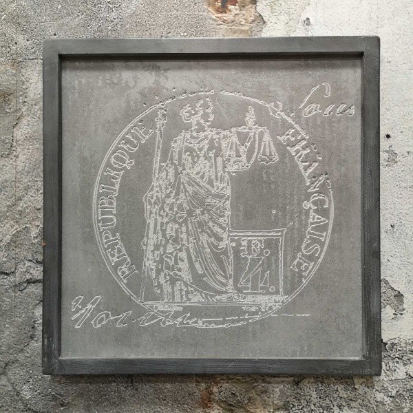 Mila Schilderij Justitia 43x43cm (55000)