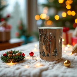 Brændt-parfum julemetallaserskæring-arch & rensdyr mønster-essentiel olier, voks og parfume-aftagelige glasskop-chic chic atmosfære