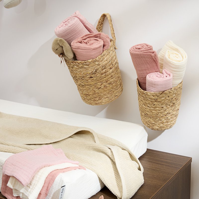 Hydrophilic cloths pre-washed Soft Rose/Rose/Natural 20x17cm - 3-Pack