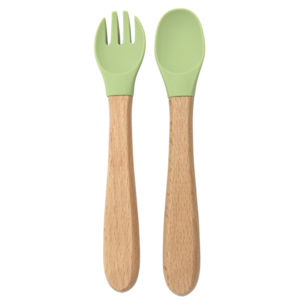 Cutlery set Olive green
