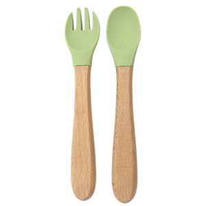 Cutlery set Olive green