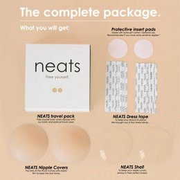 Cubrepezones de silicona adhesivos Neats - 1 par (Perla)