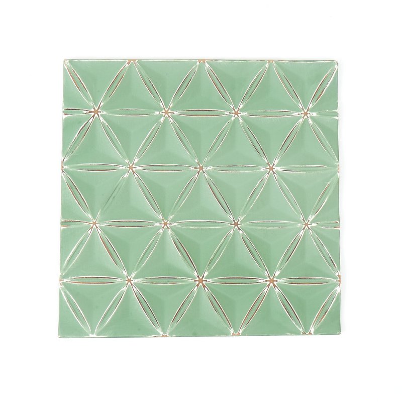 Grøn diamant geometrisk diamantvægpanel til moderne boligindretning