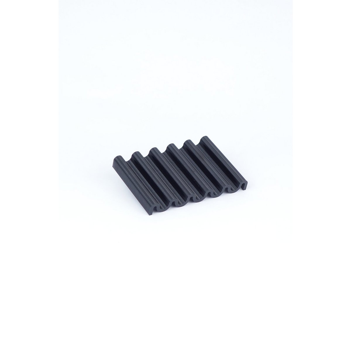 Soap dish made from recycled PET sepia black onda