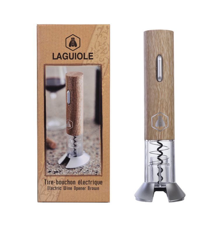 LAGUIOLE ELECTRIC CORKSCREW - ELECTRIC WINE OPENER BROWN