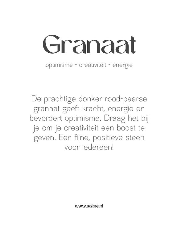 Granat ædelsten armbånd