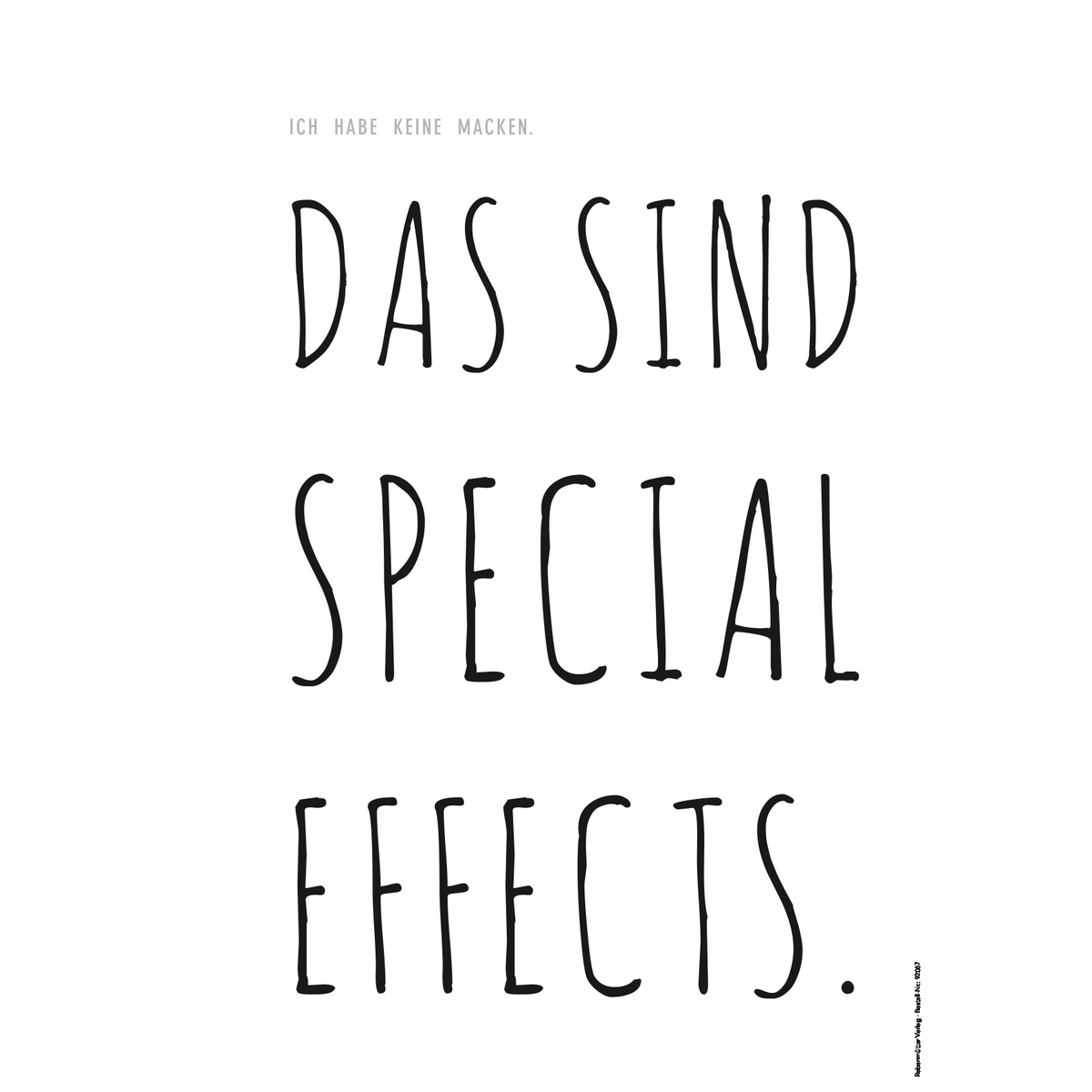 Poster "Speciale effecten"