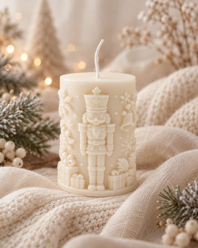 Winter Nutcracker Candle | rapeseed wax