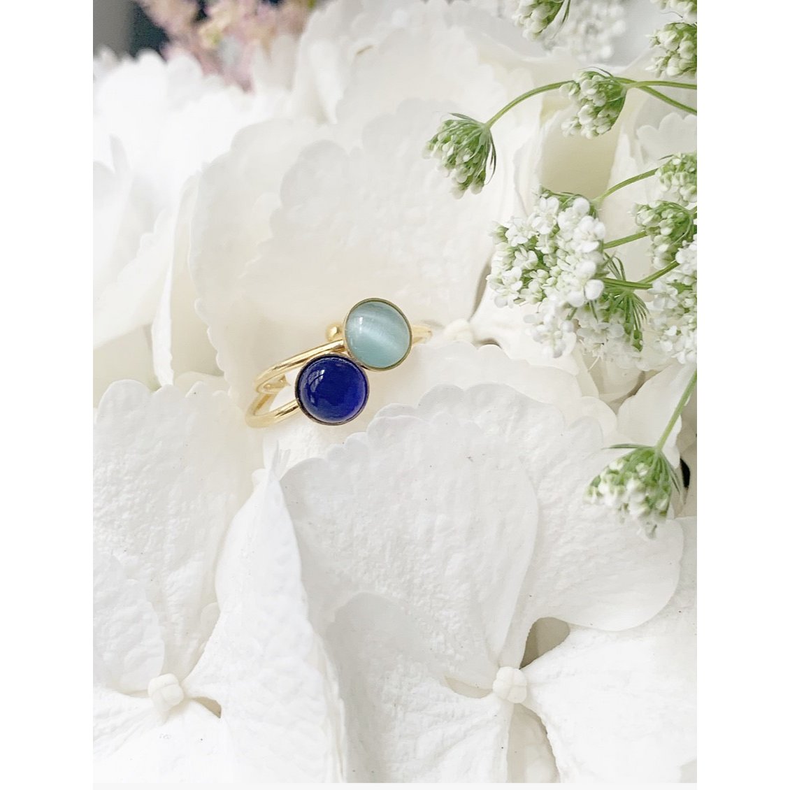 Petite Bulle ring - majorelle blå