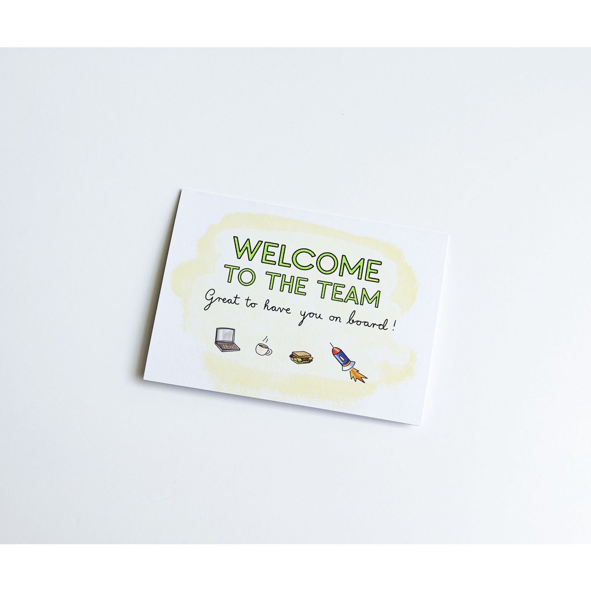 Welkomstkaart - Welkom bij het team - leuk je aan boord te hebben