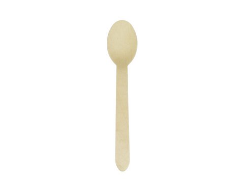 Spoon Kangaro wood 160mm pack of 200 biodegradable pieces