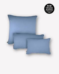Muslin pillow “Eliane” • Dusty Blue