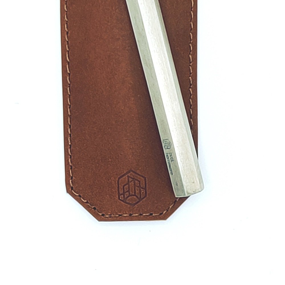 Bottle opener with leather sleeve, Brut Homeware