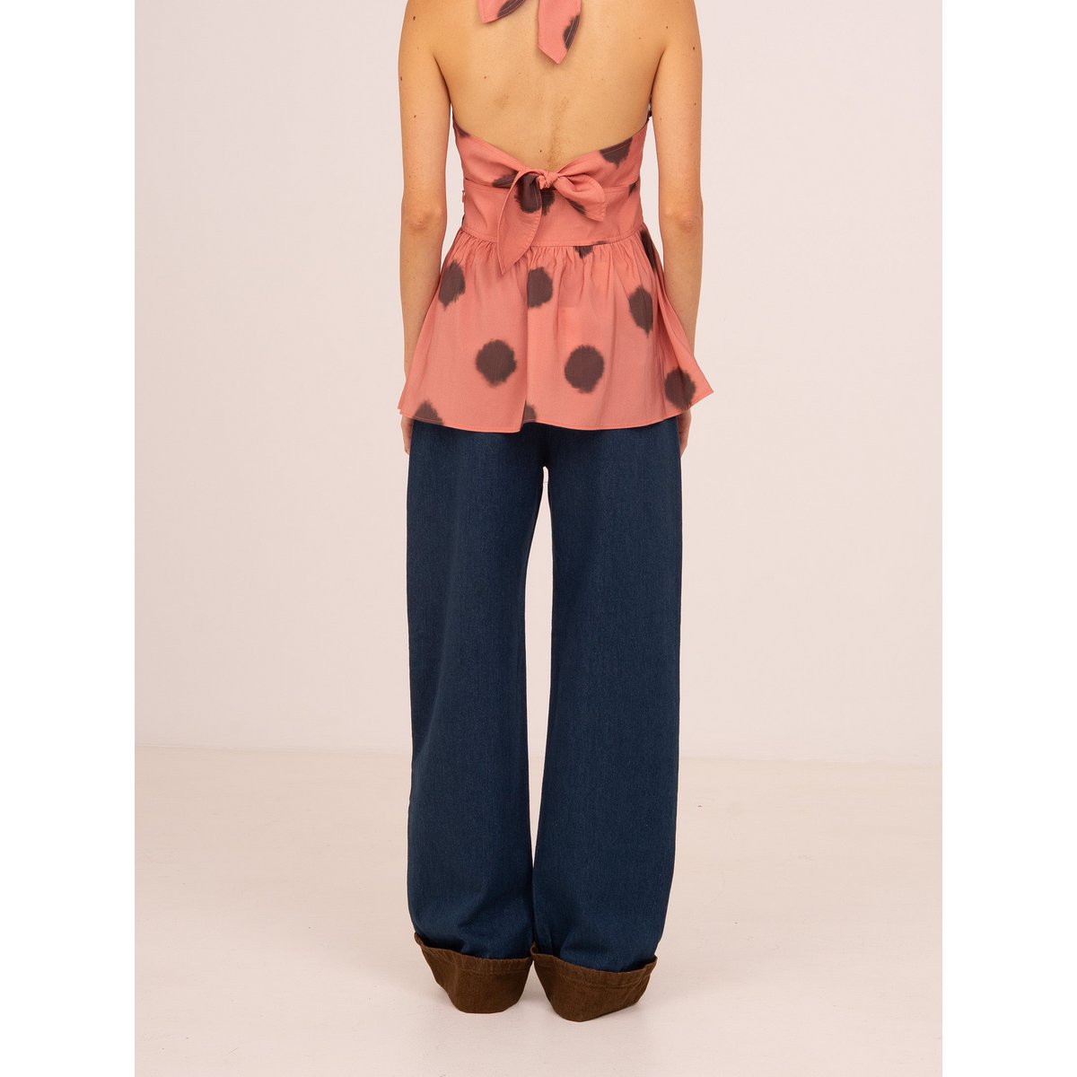 Backstreet Blue and Brown Denim Pants