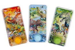  "Dinosaur water game toy, colorful handheld bath game with dino characters, interactive water play toy"