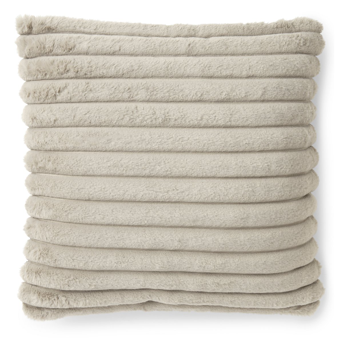 Stripy Cushion - Taupe