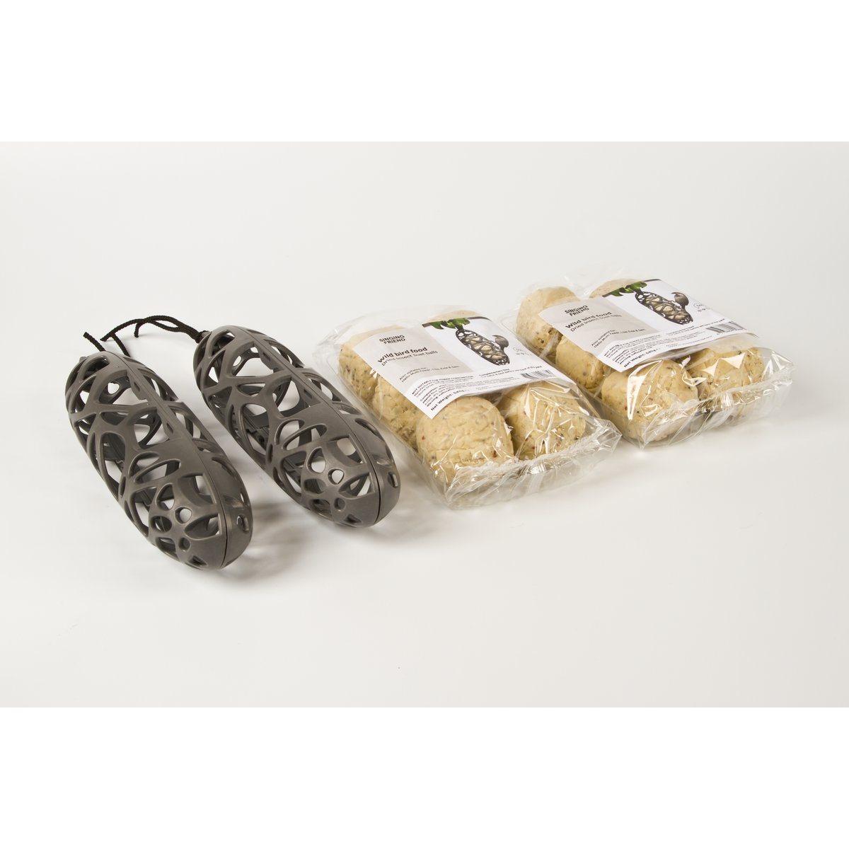 Giftbox recycled plastic bird feeder Sam + food