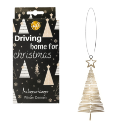 Car scent pendant - Christmas (black/beige)