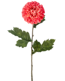 Kunstbloem Dahlia 75 cm rood