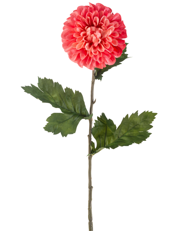 Kunstbloem Dahlia 75 cm rood