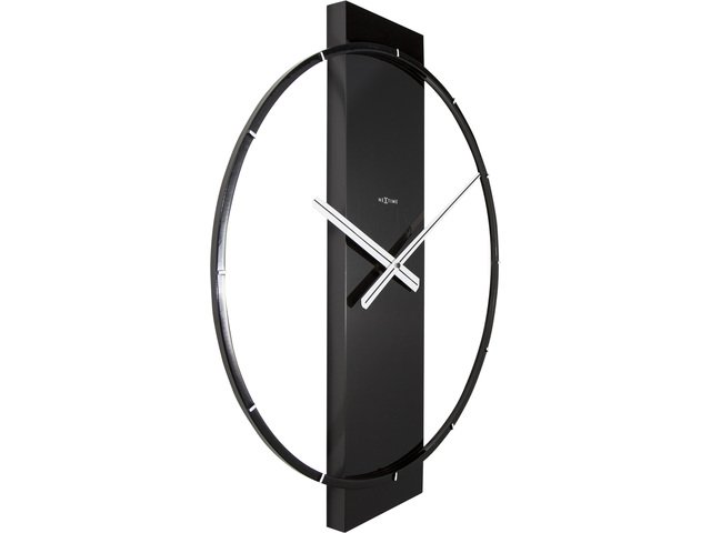 Wall clock NeXtime Carl 50.8 x 58.2 cm black