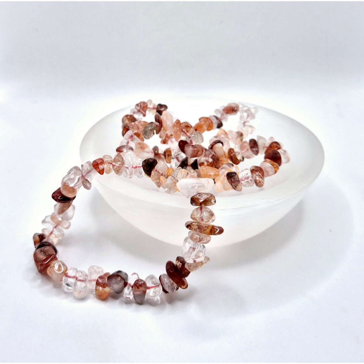 Kristal Edelsteen Armband Vuurkwarts - 19 cm (vuurkwarts)