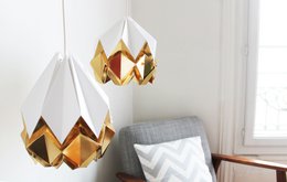 Two-tone Origami Paper Pendant - Size M