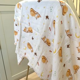 XL hydrofiele doek doek vosje 120cm