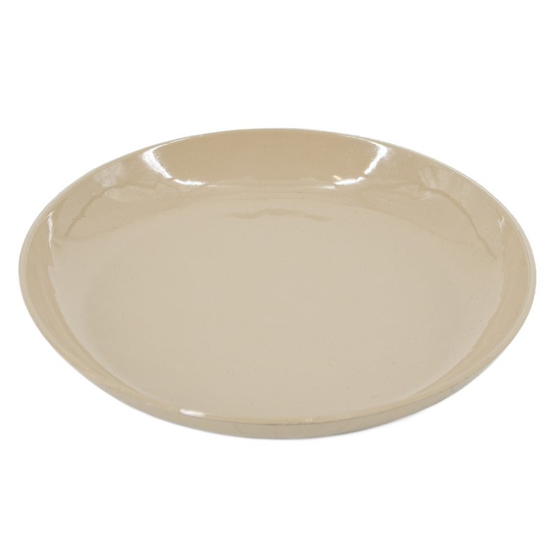 Bowl hammered beige