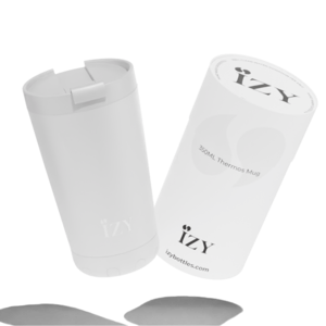 IZY Thermos Mug - White - 350ML To-Go Insulated Coffee mug