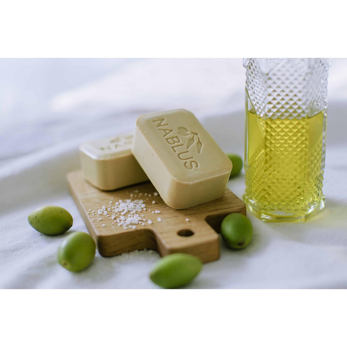 Jabón Nablus Jabón de Aceite de Oliva Aceite de Oliva Natural, 100g