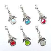 Guardian angel "Valentina" keychain, 6-series set, silver-colored