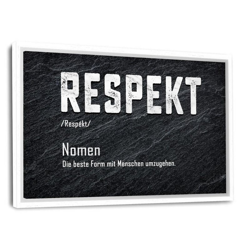 Definition af respekt - Aluminium Dibond Image