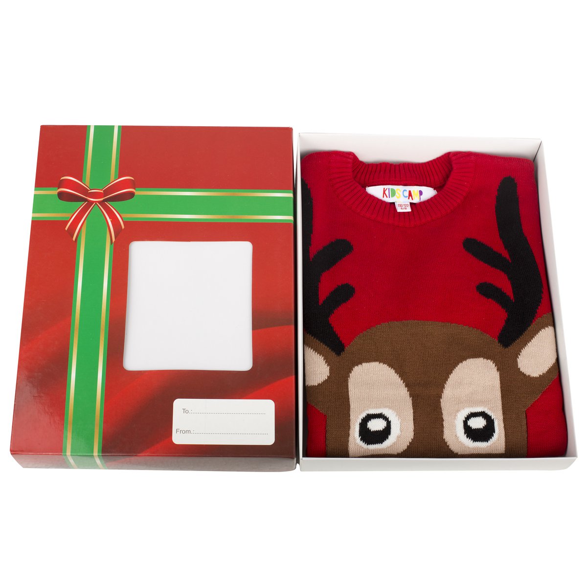 Christmas Sweater Kids - Reindeer Red