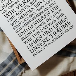 Poster: Hausordnung