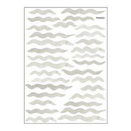 Watercolor waves wall sticker