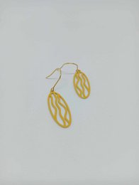 Pendientes esmalte amarillo